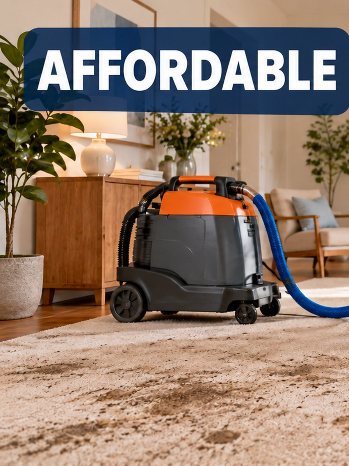 Close-up of professional carpet cleaning equipment used by Dickinson Carpet Cleaning in Dickinson, North Dakota